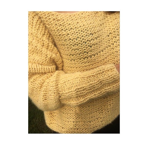 swetry damskie Sweter handmade z wełną moher