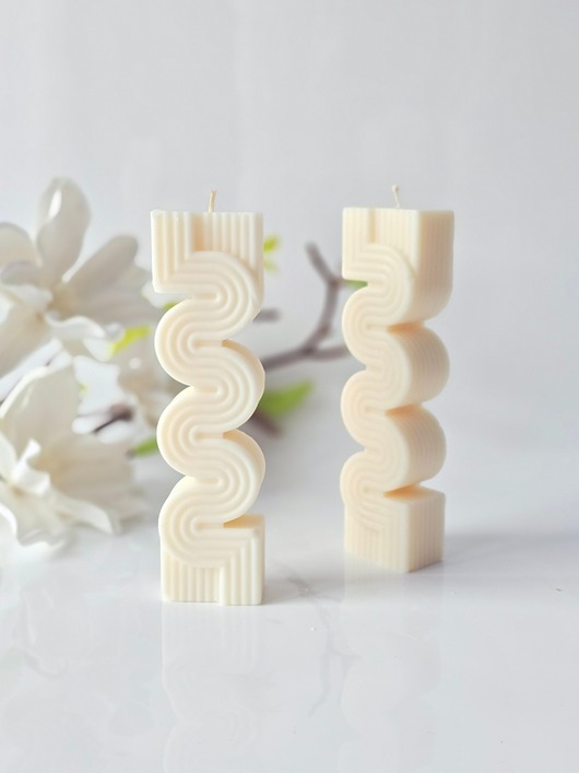 świeczniki i świece Świeca sojowa Kolumna S