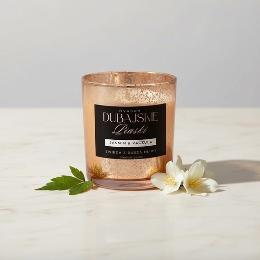 świeczniki i świece Świeca zapachowa z wosku oliwnego Dubajskie Piaski