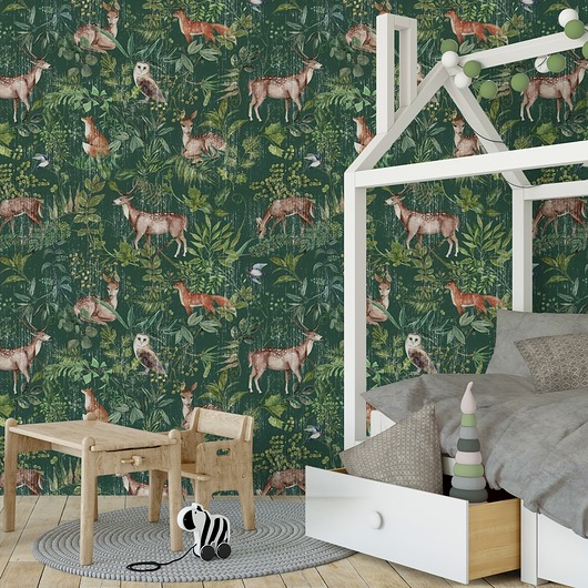 tapety i naklejki ścienne Tapeta Wonder Forest  Green