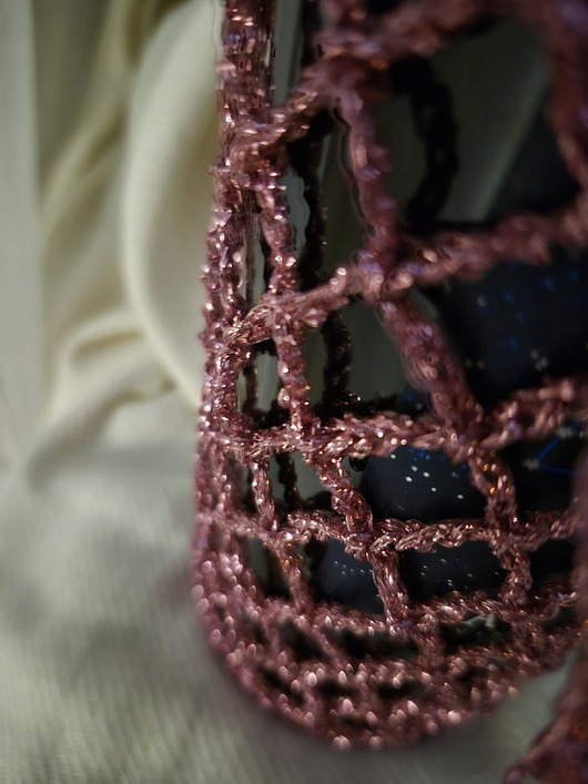 torebki do ręki Torebka na wino Rose Sparkling crochet torebka na butelkę