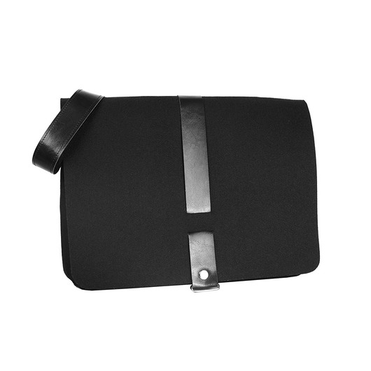 TORBA Z FILCU MEN 03 czarny zamek listonoszka purol design