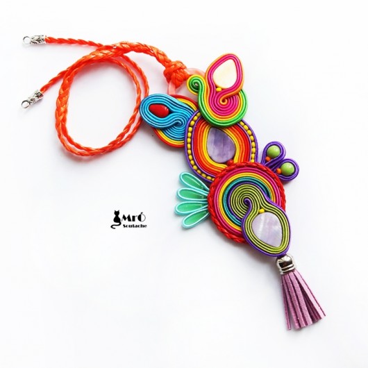 Bajkowy wisior soutache Mró Soutache