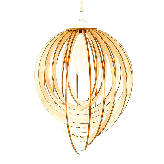 lampy wiszące Lampa sufitowa SPIRALNA w stylu SKANDYNAWSKIM