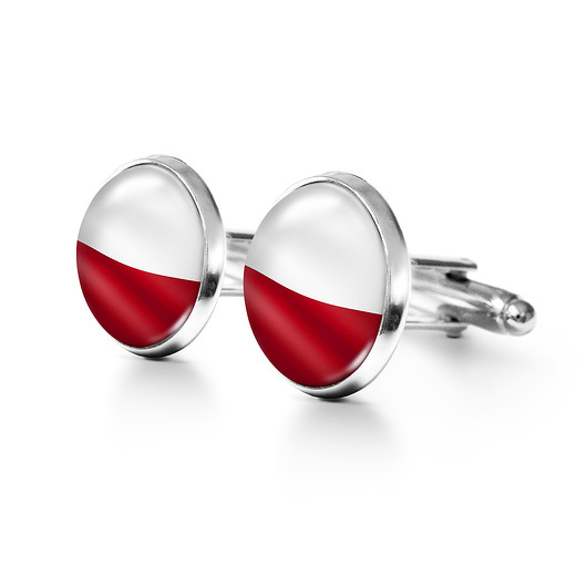 spinki do mankietów Polska flaga - spinki do mankietów