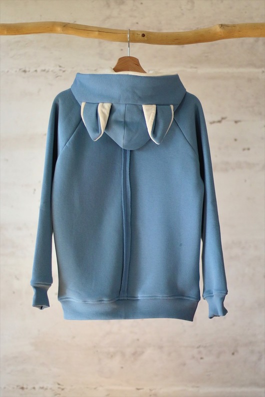 bluzy męskie Bluza MĘSKA BŁĘKITNY KOT