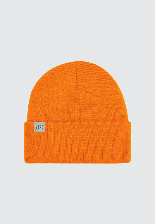 czapki damskie Czapka beanie pomarańczowa