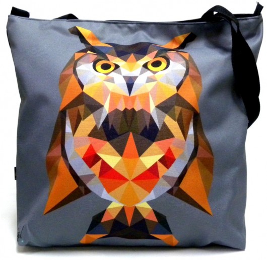 Duża torba na zamek z autorskim motywem:) Gaul Designs