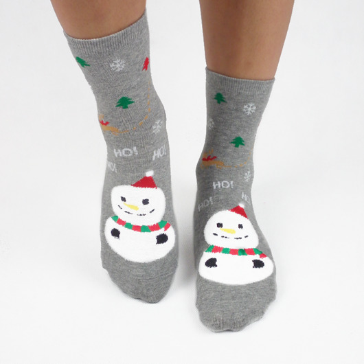 Świąteczne skarpetki z bałwankiem CandySox