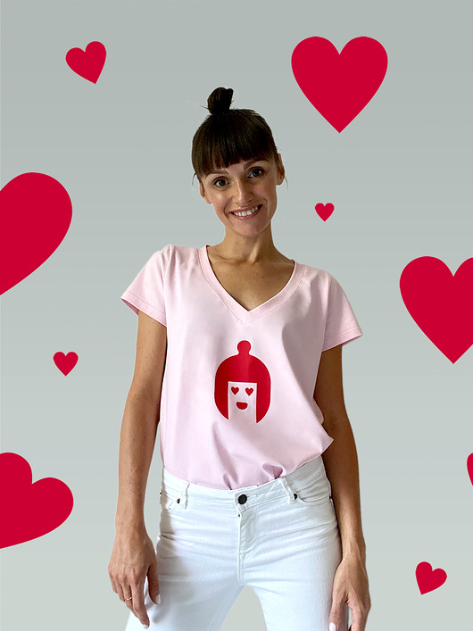 t-shirt damskie T-shirt Serduszkovy