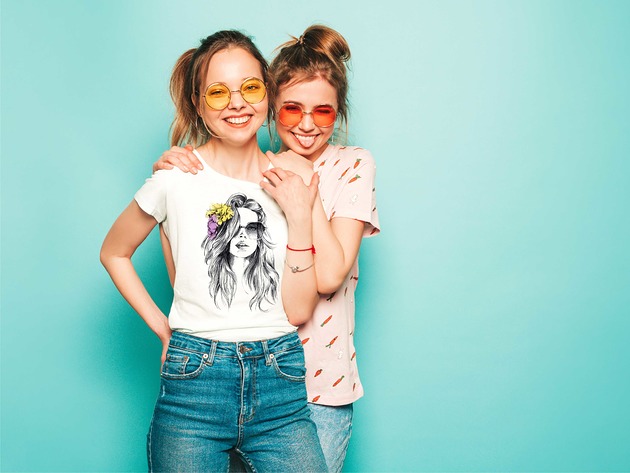 t-shirt damskie Koszulka organiczna z nadrukiem Girl