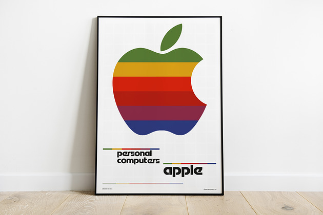 Apple, plakat art vintage Pas De LArt