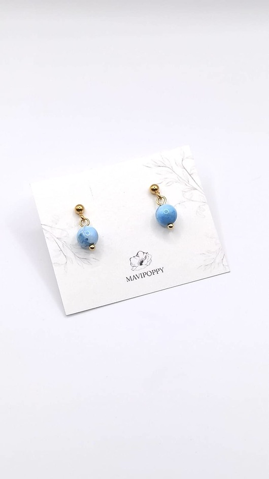 kolczyki z kamieniami Kolczyki sztyfty apatyt