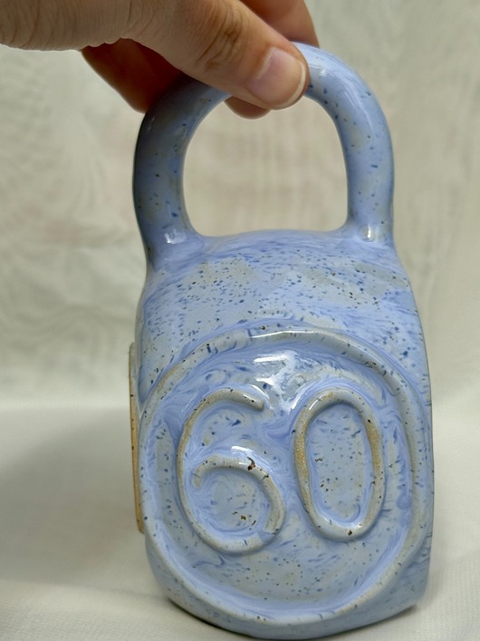 kubki Kubek kettlebell niebieski - 60 kg