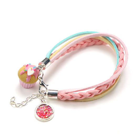 bransoletki na sznurku Bransoletka babeczka muffinka dla dziecka lub nastolatki