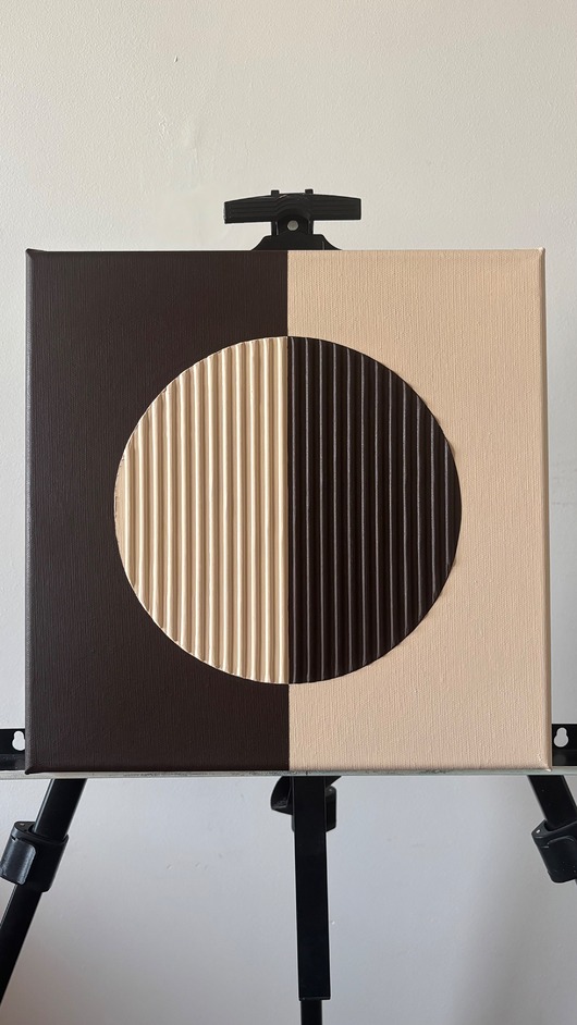 obrazy Obraz strukturalny Circle no.5B