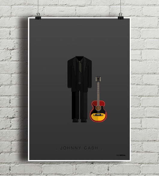 Johnny Cash - plakat minimalmill