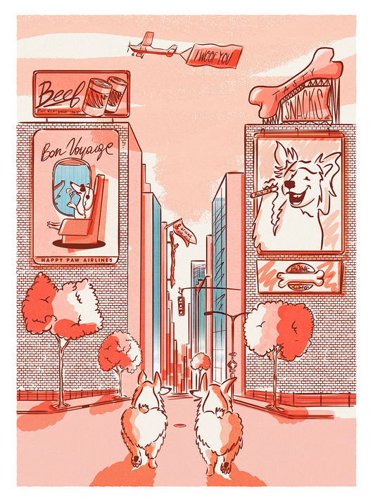 plakaty I woof you x print