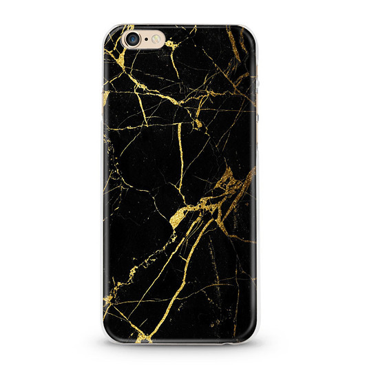 silikonowe etui BLACK MARBLE na iPhone 7 owly cases