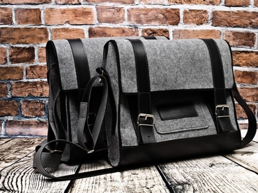 Torba filcowa work.messenger/jasna playworkcreate