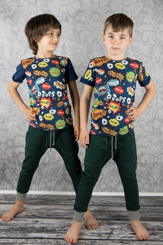 spodnie dla chłopców Spodnie BAGGY butelkowa zieleń