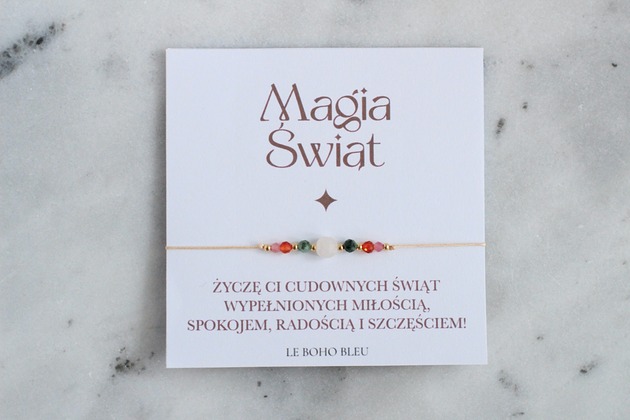 bransoletki na sznurku Świąteczne Życzenia w bransoletce!