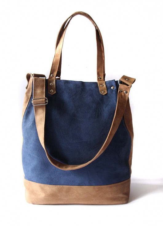 torba - navy blue&nut&beige -  elfagado