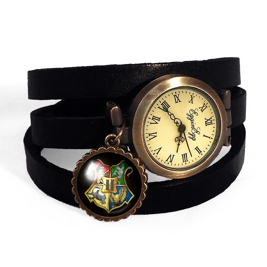 zegarki damskie Zegarek skórzany Hogwart Harry Potter 0344