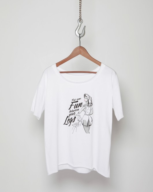 Tshirt PUT SOME FUN BETWEEN YOUR LEGS Mme Velo