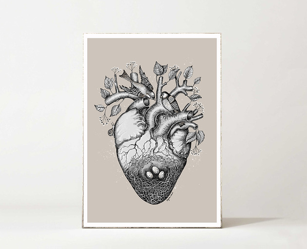 grafiki i ilustracje Tutaj mieszka miłość