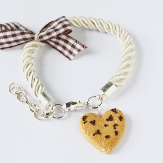 Bransoletka z kokardką i ciastkiem Lemon Lovely