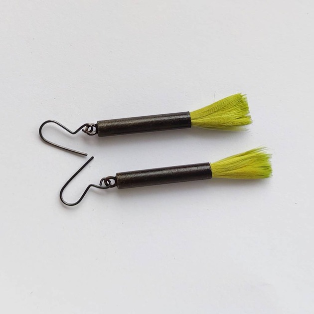 kolczyki z piórami PIÓRKO kolczyki