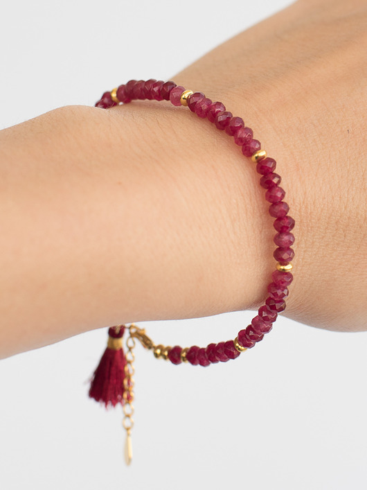 Piękna bransoletka z rubinów La Femme Jewellery