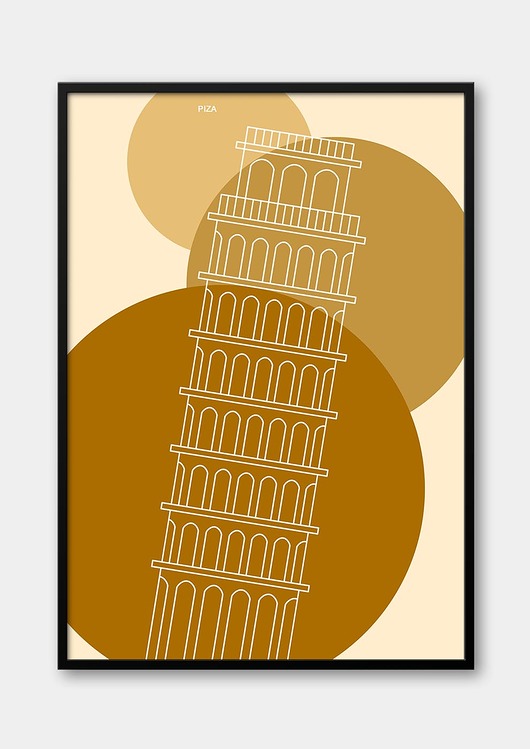 plakaty Plakat Miasta Europy - Piza