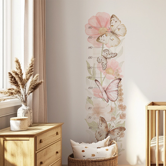 naklejki ścienne do pokoju dziecka MIARKA MOTYLE - naklejka na ścianę