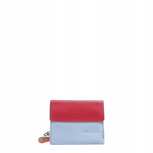 portfele damskie Portfel damski skórzany miejsce na bilon zdjęcie przegródki OLIVKA
