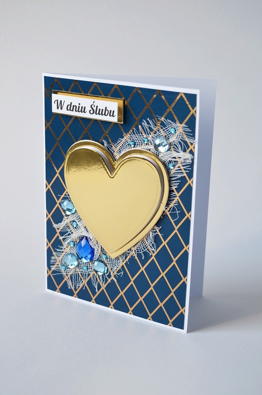 kartki scrapbooking Kartka Ślubna : W Dniu Ślubu
