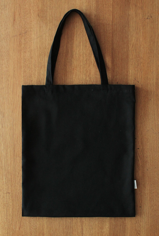 torby na zakupy Torba na zakupy; bawełnian,  czarna, handmade