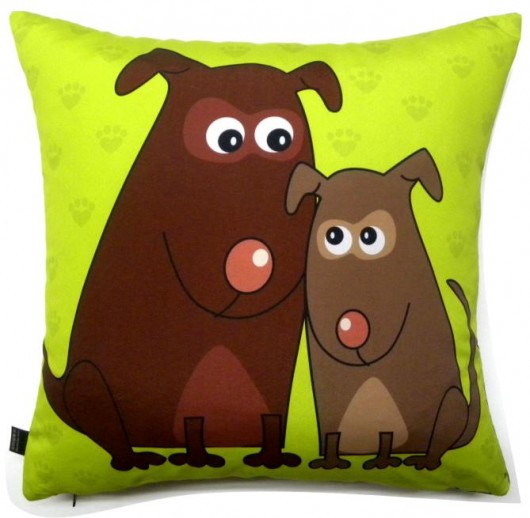 Poduszka ,, 2 psiaki"-zamówienie Gaul Designs