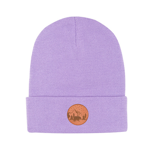 Czapka beanie liliowa KABAK