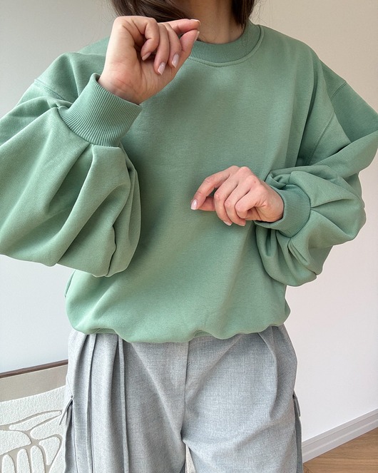 bluza bez kaptura damska Bluza Enjoyable mint