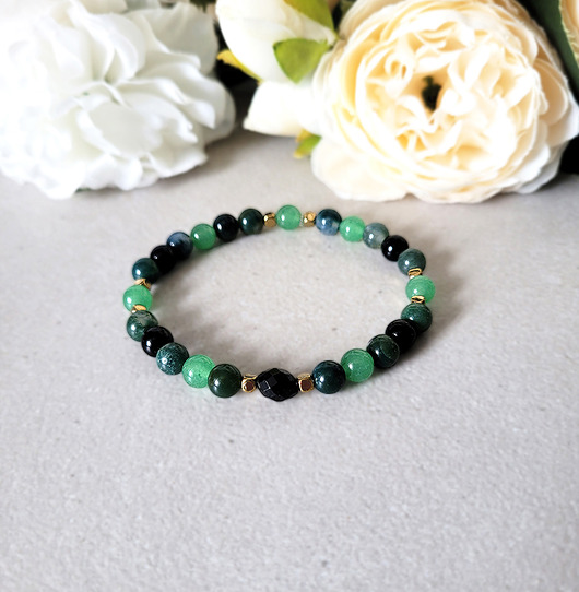 bransoletki z kamieni naturalnych OCHRONA i SZCZĘŚCIE z Turmalinem