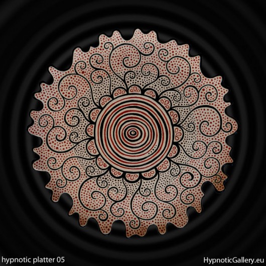 Patera z malowanym wzorem (na zamówienie) Hypnotic