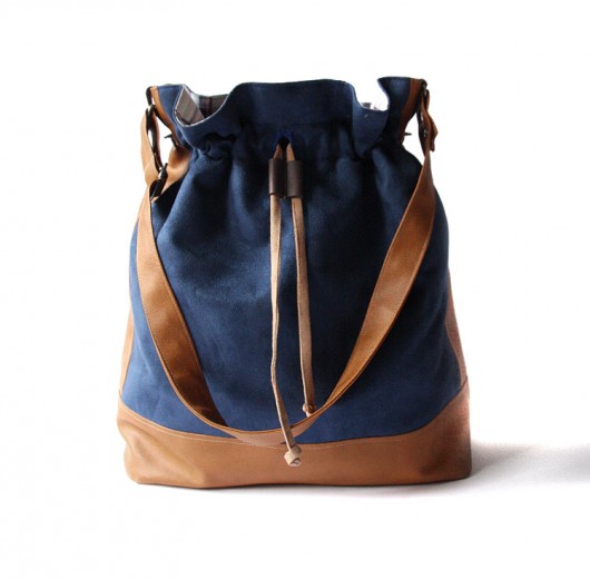 torba - navy blue&camel - elfagado