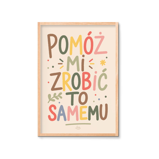 dla domu Zrobić to samemu plakat Montessori