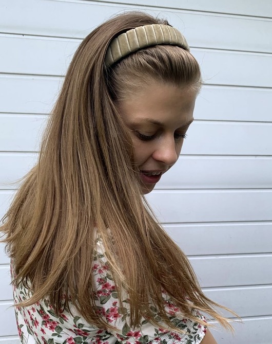 opaski do włosów Rogalikowa opaska Olive standard