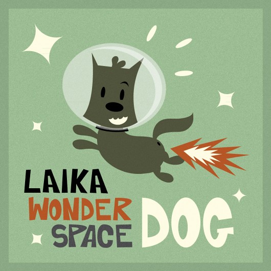 SPACE DOG. Odjechany obrazek na ścianę Badpony