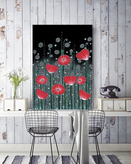 Maki II 40x50 Malgorzata Domanska