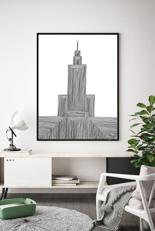 Pałac Kultury / Warszawa / Miasto / Grafika Jola Regeńczuk Art