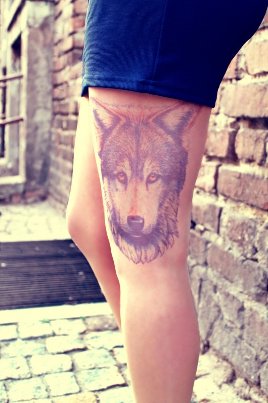 Rajstopy Tattoo Tights - Wilk Kelly at large